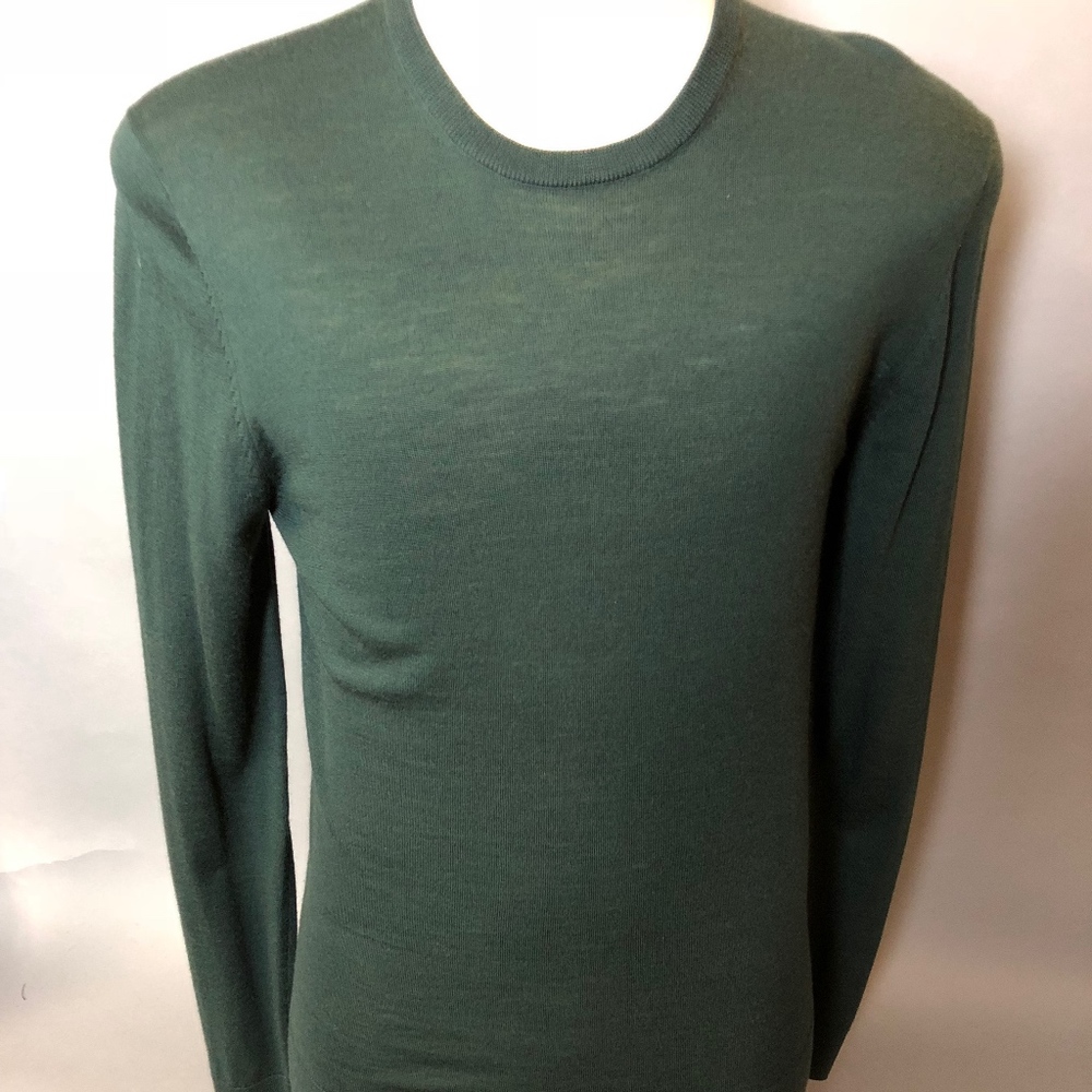 H&M Merino Wool Sweater (Dark Green)